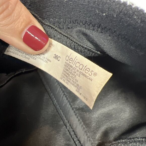 Vintage Backless Bustier By Delicates Lingerie Black Satin Bra Corset 36C Boning - Picture 10 of 13